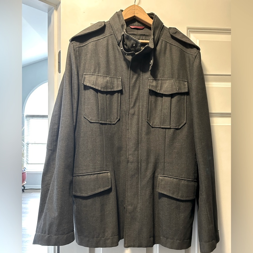 Ben Sherman Military Style Jacket - Gray - XL